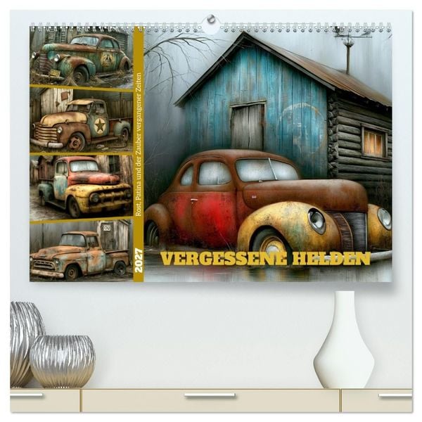 Produktbild: Vergessene Helden (hochwertiger Premium Wandkalender 2027 DIN A2 quer), Kunstdruck in Hochglanz