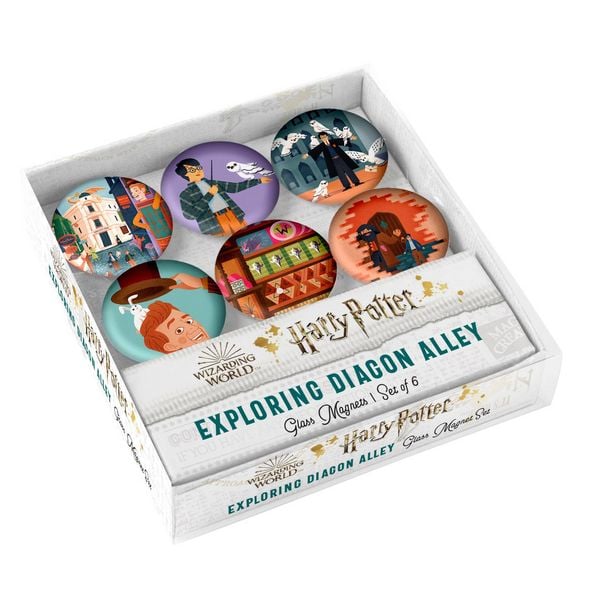 Produktbild: Harry Potter: Exploring Diagon Alley Glass Magnet Set (Set of 6)