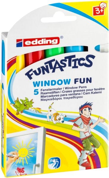 Produktbild: Edding Funtastics Window Fun Marker 5er Set