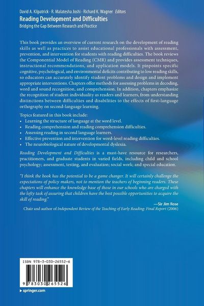 Produktbild: Reading Development and Difficulties