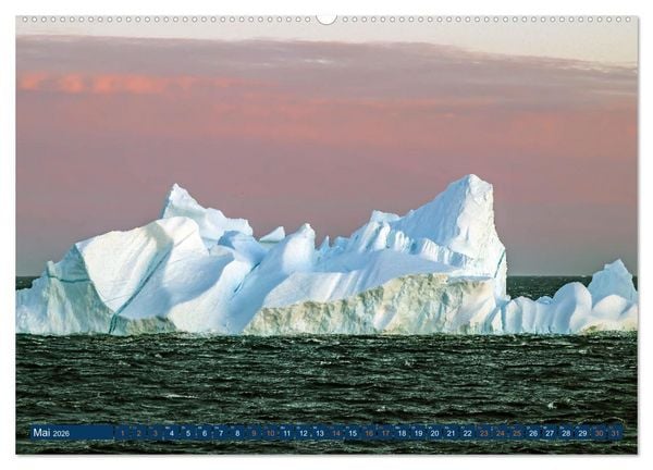 Produktbild: Berge aus Eis (Wandkalender 2026 DIN A2 quer), CALVENDO Monatskalender