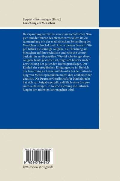 Produktbild: Forschung am Menschen