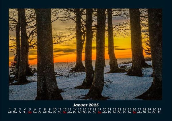 Produktbild: Sonnenuntergang 2025 Fotokalender DIN A4