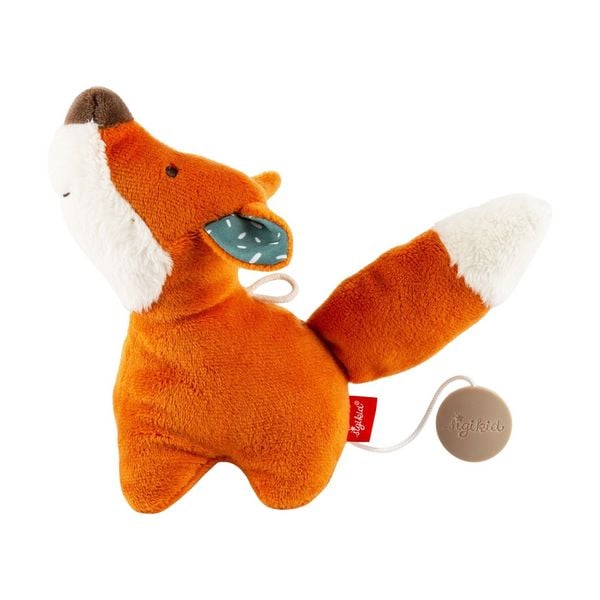 Produktbild: Sigikid 43447 - Mini Spieluhr Fuchs (Melodie mit vier Wiegenliedern), 19 cm
