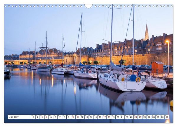 Produktbild: Hausbooturlaub Frankreich - Bretagne (Wandkalender 2027 DIN A3 quer), CALVENDO Monatskalender