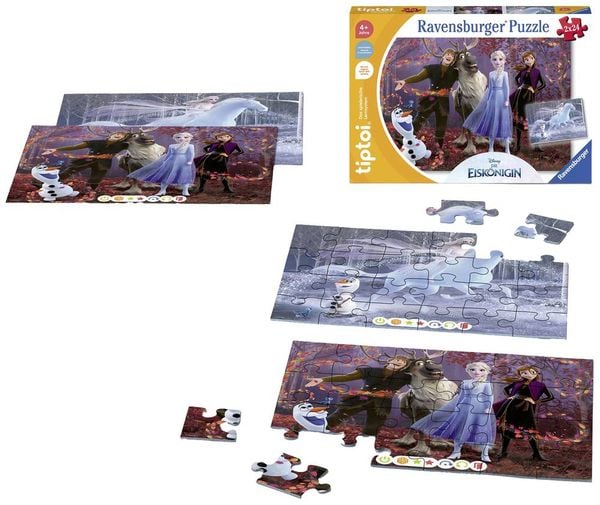 Produktbild: Tiptoi® Puzzle für kleine Entdecker: Disney Die Eiskönigin - 2x24 Teile
