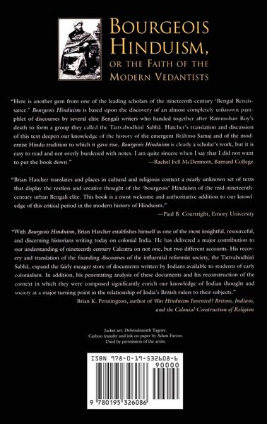 Produktbild: Bourgeois Hinduism, or Faith of the Modern Vedantists