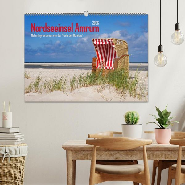 Produktbild: Nordseeinsel Amrum (Wandkalender 2026 DIN A2 quer), CALVENDO Monatskalender