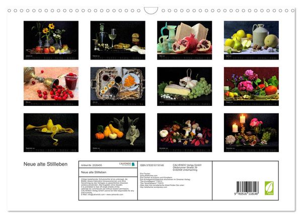 Produktbild: Neue alte Stillleben (Wandkalender 2026 DIN A3 quer), CALVENDO Monatskalender
