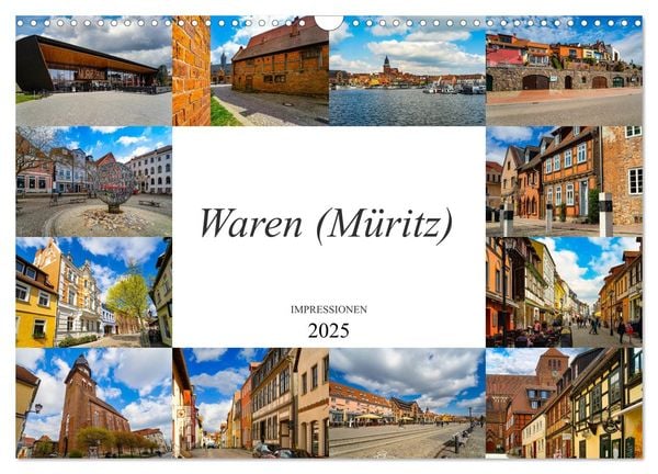 Waren Müritz Impressionen (Wandkalender 2025 DIN A3 quer), CALVENDO Monatskalender