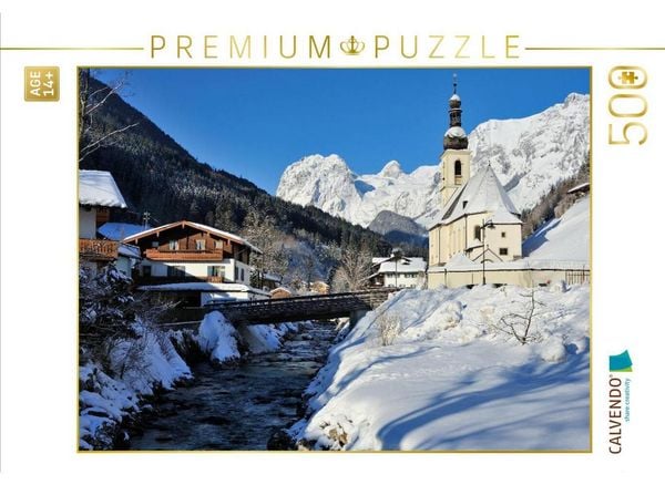 CALVENDO Puzzle Malerwinkel Pfarrkirche St.Sebastian | 500 Teile Lege-Größe 48 × 36 cm Foto-Puzzle für Erwachsene