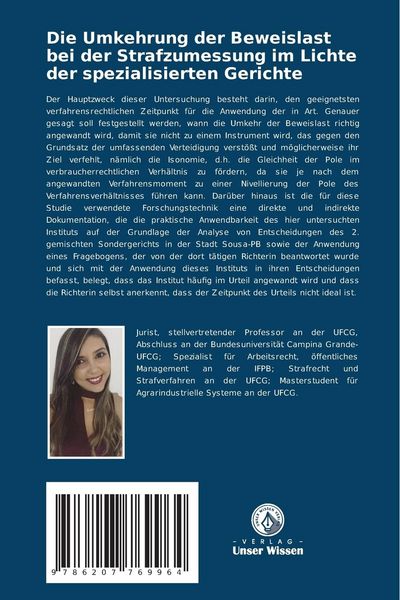 Produktbild: Die Umkehrung der Beweislast bei der Strafzumessung im Lichte der spezialisierten Gerichte