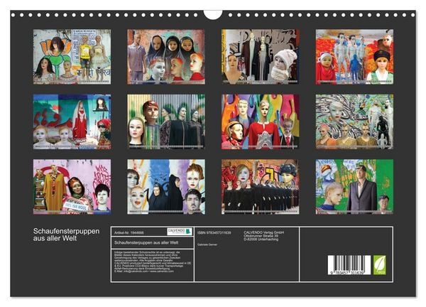 Produktbild: Schaufensterpuppen aus aller Welt (Wandkalender 2026 DIN A3 quer), CALVENDO Monatskalender