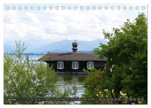 Produktbild: Starnberger See - Auf den Spuren von Ludwig II. und Sisi (Tischkalender 2026 DIN A5 quer), CALVENDO Monatskalender