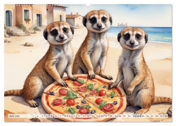 Produktbild: Erdm&auml;nnchen in Italien (Wandkalender 2026 DIN A2 quer), CALVENDO Monatskalender