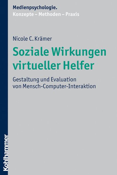 Produktbild: Soziale Wirkungen virtueller Helfer