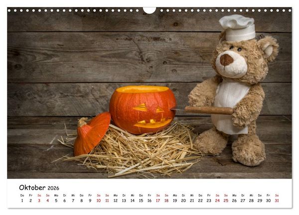 Produktbild: Eddy, der Teddy (Wandkalender 2026 DIN A3 quer), CALVENDO Monatskalender