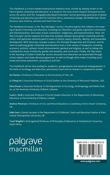 Produktbild: The Palgrave Handbook of Global Citizenship and Education