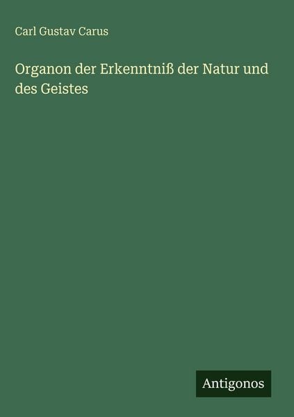Produktbild: Organon der Erkenntni&szlig; der Natur und des Geistes