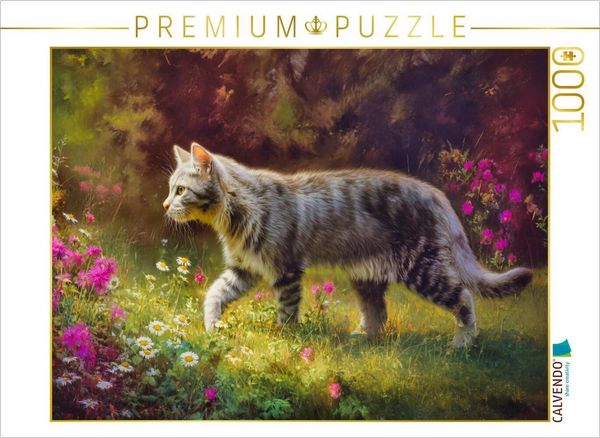 CALVENDO Puzzle Auf leisen Pfoten | 1000 Teile Lege-Größe 64 × 48 cm Foto-Puzzle für glückliche Stunden