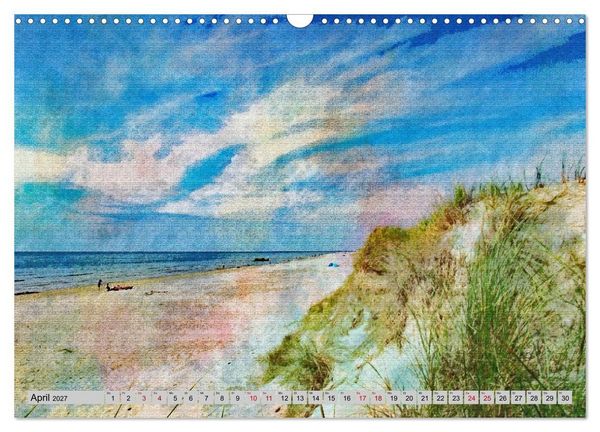 Produktbild: D&auml;nemark - Sch&ouml;nheiten J&uuml;tlands in feinen Aquarellfarben (Wandkalender 2027 DIN A3 quer), CALVENDO Monatskalender