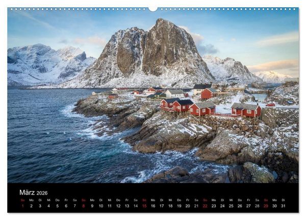 Produktbild: Lofoten Impressionen von Armin Fuchs (hochwertiger Premium Wandkalender 2026 DIN A2 quer), Kunstdruck in Hochglanz