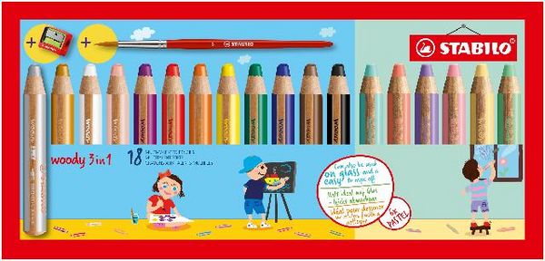 Produktbild: STABILO Aquarellbuntstift woody 3 in 1