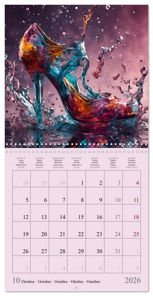 Produktbild: Enchanted by high heels - For shoe lovers (Wall Calendar 2026 12 &times; 12 Inch) CALVENDO 12 Month Wall Calendar