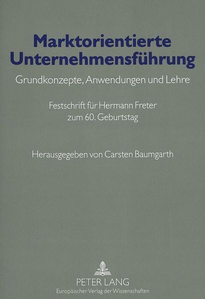 Produktbild: Marktorientierte Unternehmensf&uuml;hrung