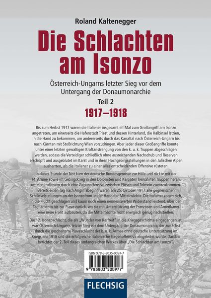 Produktbild: Die Schlachten am Isonzo