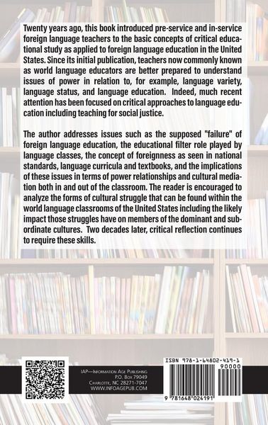 Produktbild: Critical Reflection and the Foreign Language Classroom (20th Anniversary Edition)