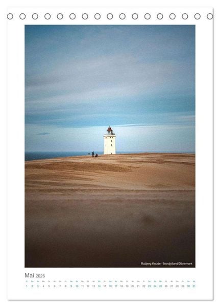 Produktbild: Leuchtt&uuml;rme an der Nordseek&uuml;ste (Tischkalender 2026 DIN A5 hoch), CALVENDO Monatskalender