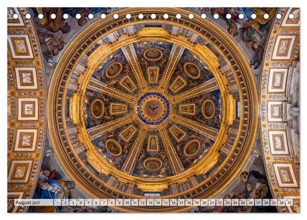 Produktbild: San Pietro - Petersplatz und Petersdom (Tischkalender 2027 DIN A5 quer), CALVENDO Monatskalender