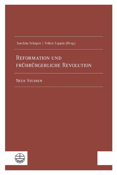 Produktbild: Reformation und fr&uuml;hb&uuml;rgerliche Revolution