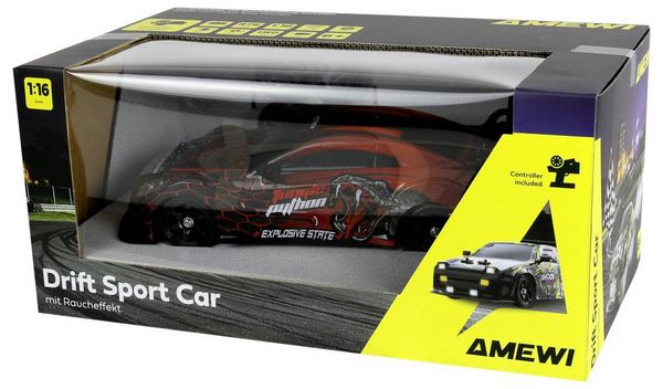 Produktbild: Amewi RC-Modell Rot Brushed 1:16 RC Modellauto Drift Allradantrieb (4WD) RtR 2,4GHz