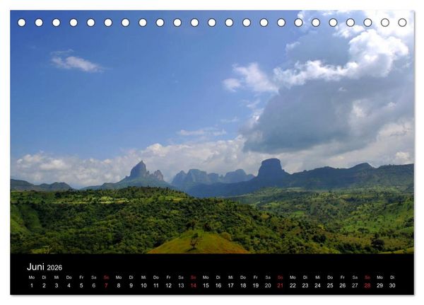 Produktbild: &Auml;thiopien Impressionen (Tischkalender 2026 DIN A5 quer), CALVENDO Monatskalender