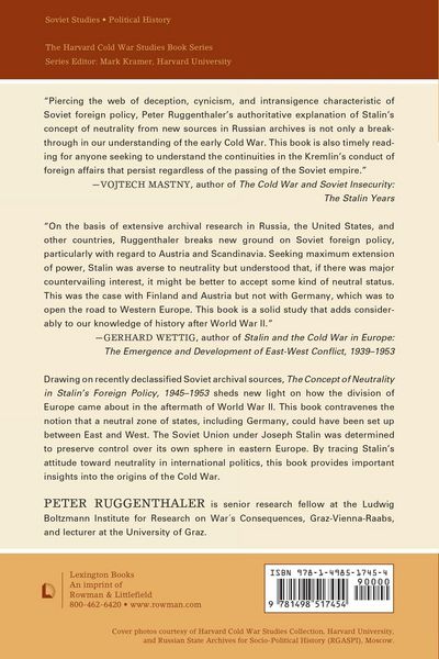 Produktbild: Concept of Neutrality in Stalin's Foreign Policy, 1945-1953