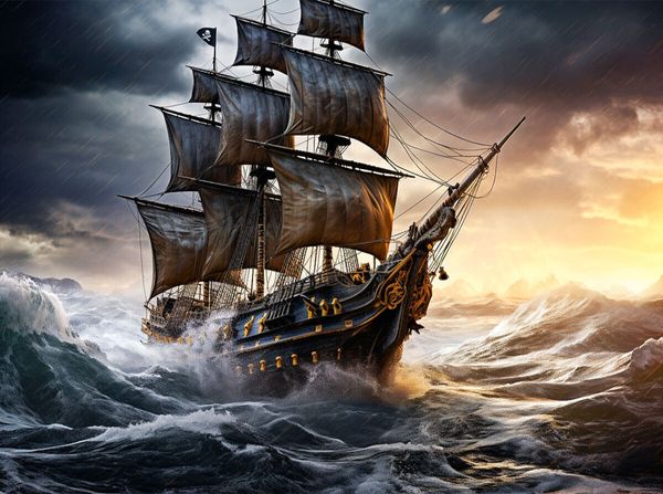 Produktbild: CALVENDO Puzzle Ein Motiv aus dem Kalender Das Piratenschiff - Willkommen in der Welt der Geister | 2000 Teile Lege-Gr&ouml;&szlig;e 90x67cm Foto-Puzzle f&uuml;r gl&uuml;ckliche Stunden