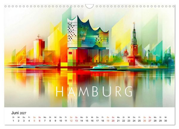 Produktbild: Deutschland St&auml;dte - Premium Edition (Wandkalender 2027 DIN A3 quer), CALVENDO Monatskalender