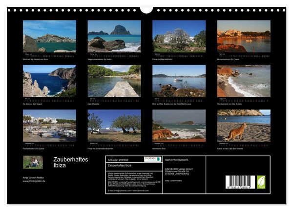 Produktbild: Zauberhaftes Ibiza (Wandkalender 2026 DIN A3 quer), CALVENDO Monatskalender