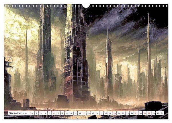 Produktbild: Braun, W: Bizarre Poetry of Doom (Wall Calendar 2026 DIN A3