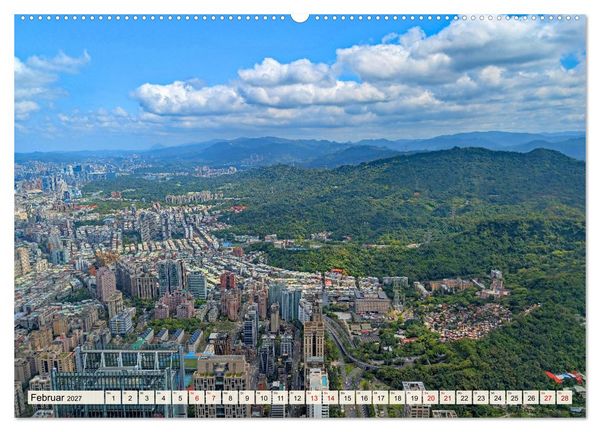 Produktbild: Taipeh &ndash; Tradition trifft Moderne (hochwertiger Premium Wandkalender 2027 DIN A2 quer), Kunstdruck in Hochglanz