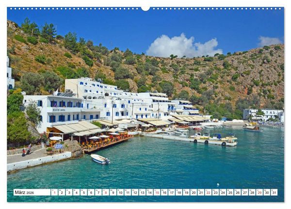 Produktbild: Idyllische H&auml;fen auf Kreta (Wandkalender 2026 DIN A2 quer), CALVENDO Monatskalender