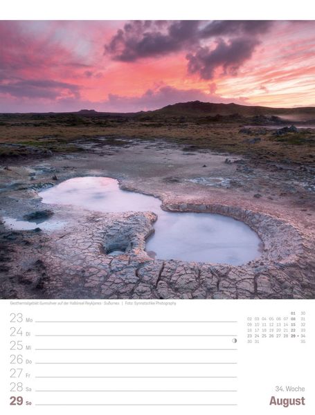 Produktbild: Island Wochenplaner Kalender 2027 | Die Insel aus Feuer und Eis