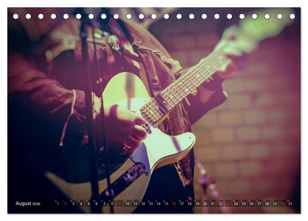 Produktbild: Gitarren - Live (Tischkalender 2026 DIN A5 quer), CALVENDO Monatskalender