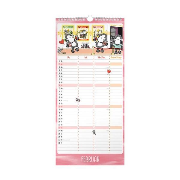 Sheepworld Partnerplaner 2025 Kalender Thalia