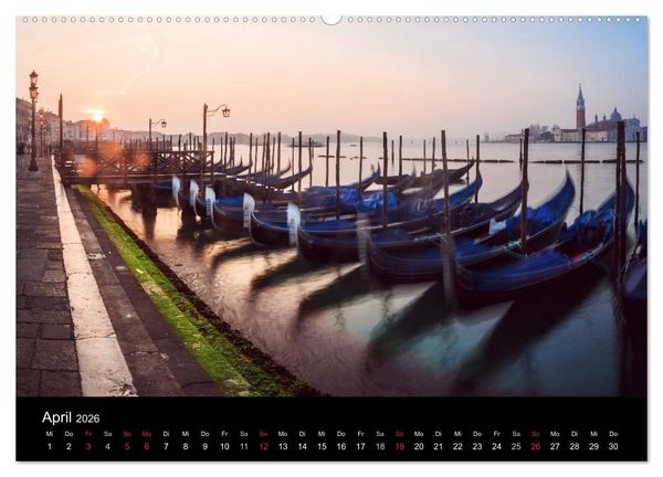 Produktbild: Venedig - Facetten einer Lagunenstadt (hochwertiger Premium Wandkalender 2026 DIN A2 quer), Kunstdruck in Hochglanz