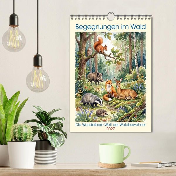 Produktbild: Begegnungen im Wald (Wandkalender 2027 DIN A4 hoch), CALVENDO Monatskalender