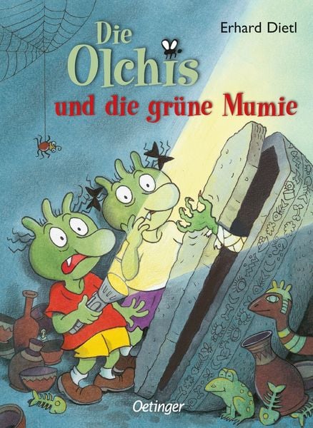 Die Olchis und die grüne Mumie, Gebundene Ausgabe von Erhard Dietl, Verlag Friedrich Oetinger GmbH