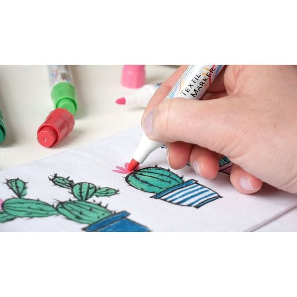 Produktbild: KREUL Textil Marker medium Junior 12er Set